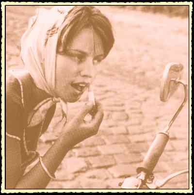 Graphik: Frauen machen sich schön